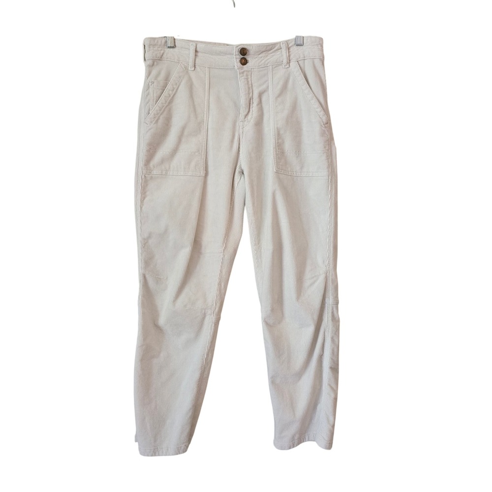Pilcro Cream Corduroy Utility Pocket Pants Off White Size 29